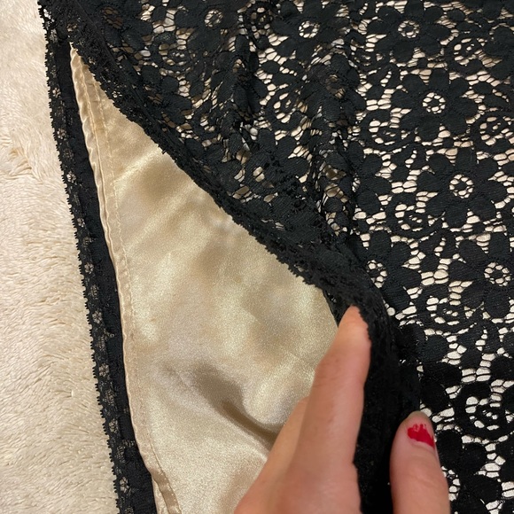 NWT Marciano Lace Satin Shift Mini Dress - Picture 5 of 8